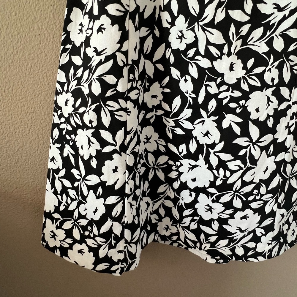 White House Black Market Floral Strapless Fit & Flare Dress - Picture 3 of 11